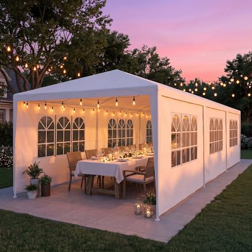 HOTEEL 10x30 Party Tent, Large 300 Sq Ft Backyard Event...