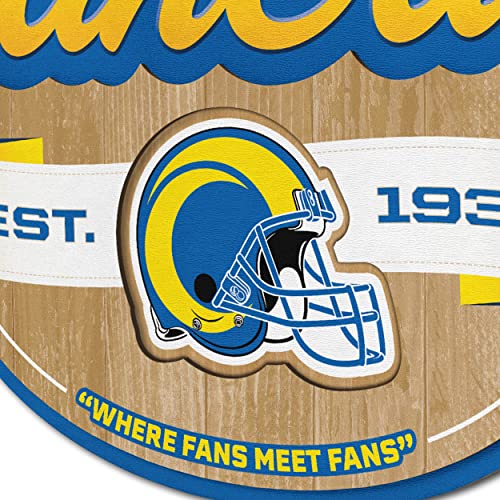 Image of YouTheFan NFL Los Angeles Rams FanCave Wall Art | Ready-To-Hang, 3D Multi-Layered Construction, Floating Wall Mount Design, Great Fan Gift, Officially Licensed Artwork
