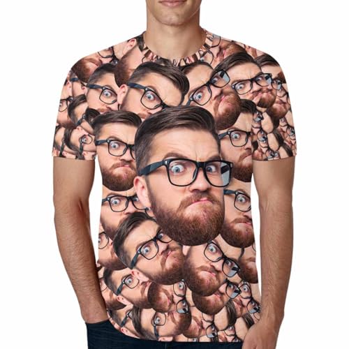 Custom T Shirts Add Your Own Custom Photo Text Name Personalized Shirt Men Boyfriend Face Printed Gifts Customized-8 Sizes