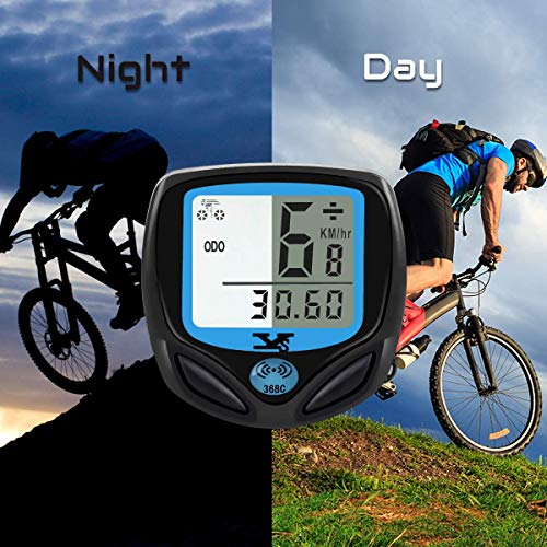 KASTEWILL Bike Speedometer Original Wireless Bike Odometer Waterproof Cycle Computer with Automatic Wake-up Multi-Function LCD Backlight Display