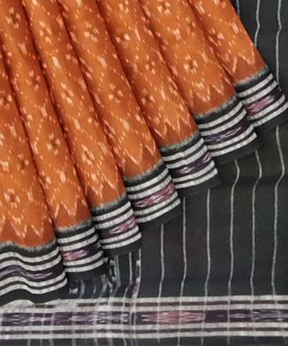 Image of Nuapatna Cotton Saree of Odisha Ikkat Orissa Traditional Handloom Sari | Bomkai | Pata | Nuapatana | sambalpuri saree | khandua patta sare | without Blouse S12