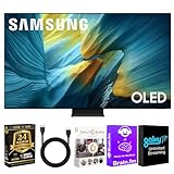 Samsung QN65S95FAFXZAOLED S95F 65-Inch QD-OLED 4K Smart TV with Quantum Dot HDR Pro, Glare-Free Screen, 165Hz Refresh Rate, Dolby Atmos, Alexa Built-in + UAX HDMI Cable + CPS 2-Year Protection Plan