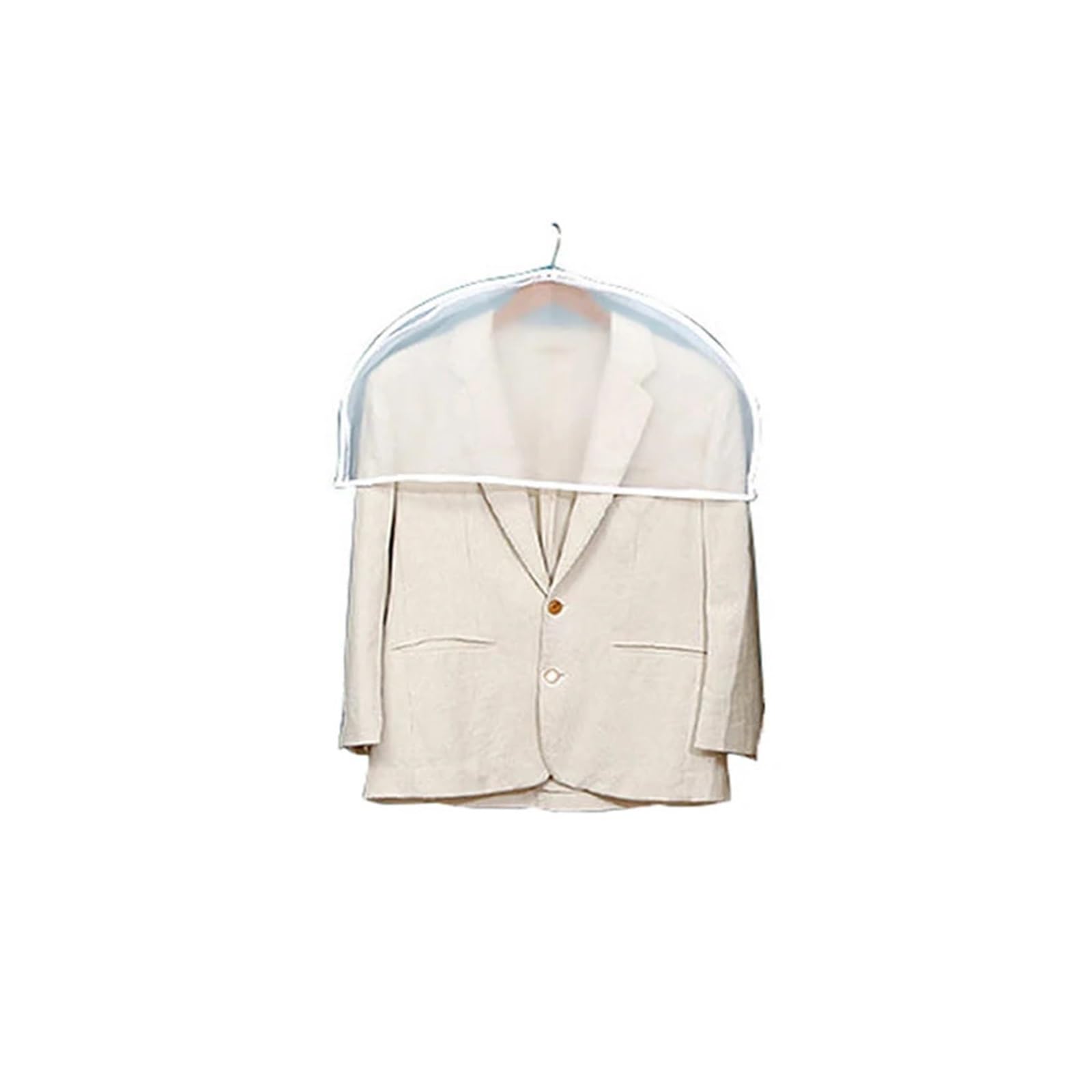 Clothes Covers 2/3Pcs Garment Covers Translucent Breathable Suit Dust For Clothes Coats Jackets Wardrobe Storage for Clothes(Color1,3Pcs)