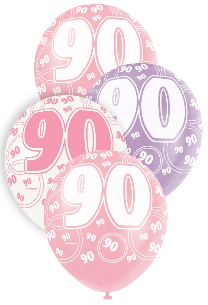 Unique Party 92068 - 9ft Foil Glitz Pink Happy 80th Birthday Banner — view 82