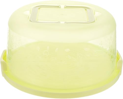 Miniatura 1 de Recipientes de plástico para tartas con tapa y asa, caja redonda para cupcakes, caja de transporte de postres, bandeja con cubierta de cúpula,