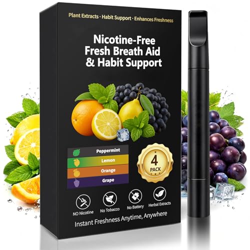 Natural Herbal Aromatherapy Inhaler Non-Electric Essential Oil Inhaler for Relaxation & Refreshing Scent Portable for Home Office Trave