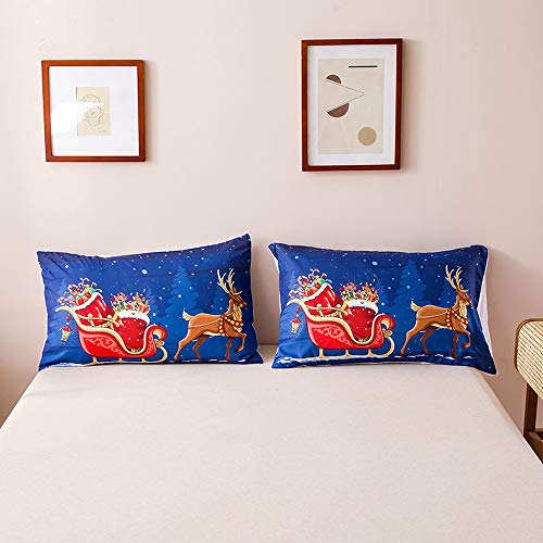 Parure de lit motif dessin animé de Noël avec housse de couette