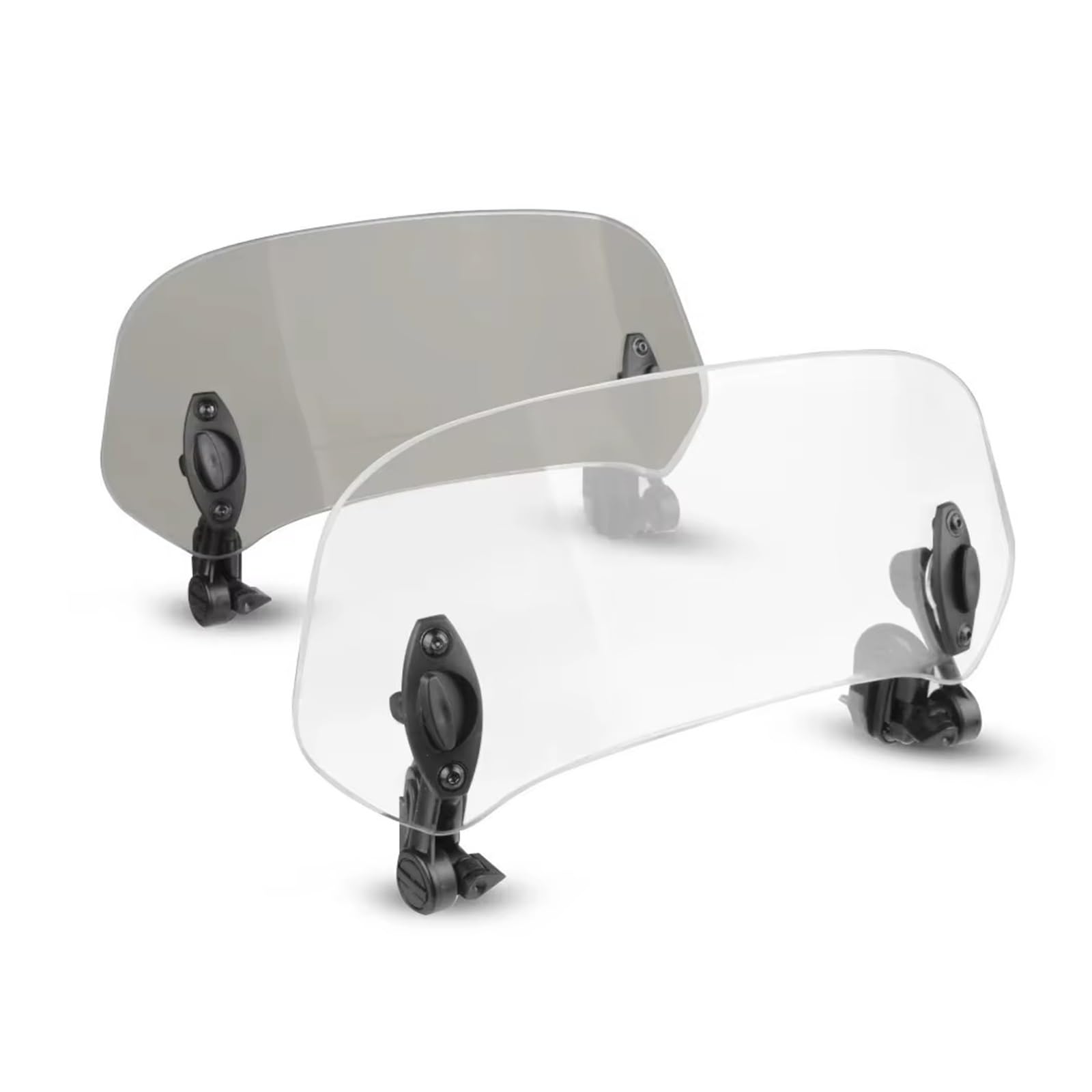 Moto Pare Brise Extension Pare Brise Moto Déflecteur Pare Brise À Pince Réglable pour R1200GS pour R1250GS pour CRF1000L pour CRF1100L pour ADV Déflecteur Vent Moto(Big Black)