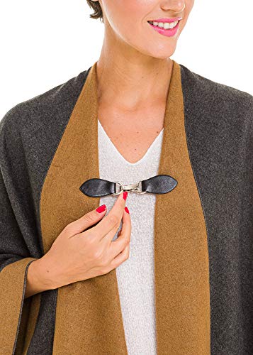 Image of Clip Holder Buckle Clasp Pin for Poncho Cape Cardigan Wrap Shawl Accessories