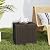 DUMOS 31 Gallon Deck Box, Lockable Outside Storage Box for Outdoor Use, Outside Waterproof Resin Package Delivery Box for Backyard Patio Garden, Brown