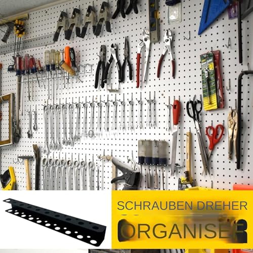 Organizador de destornilladores y barra de montaje en pared para tensores y extensiones 4