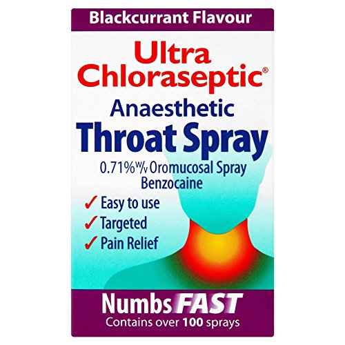 6 x Ultra Chloraseptic Throat Spray Blackcurrant 15ml