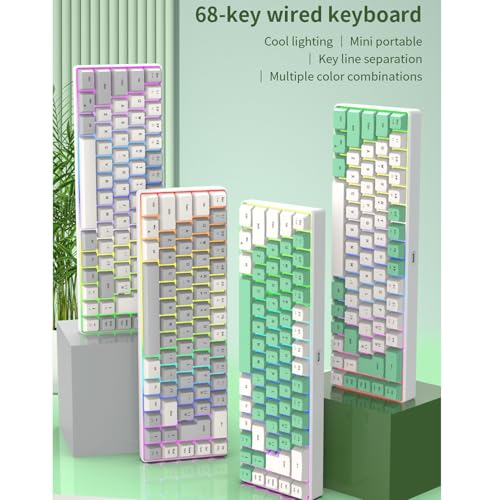 Clavier de jeu filaire compact pour optimiser l'espace de bureau RVB - 3