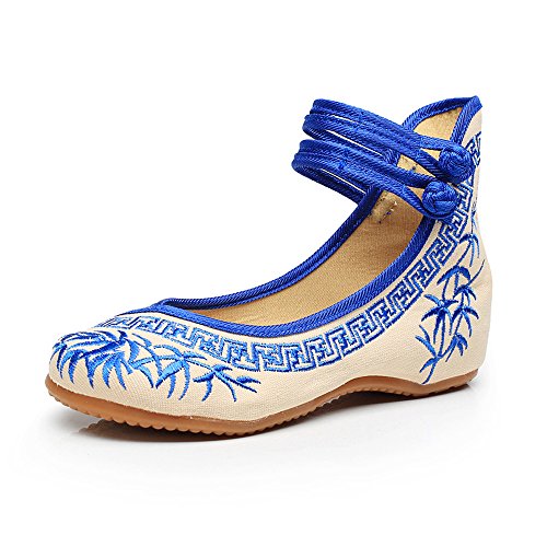 Mary Janes chinoises en bambou Fanwer idéales pour les promenades d'été