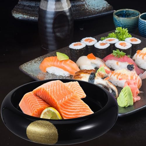 Bandeja para sushi y sashimi, tamaño pequeño, tricolor miniatura 5