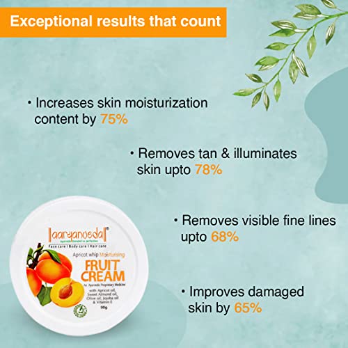 Image of Aryanveda Apricot Whip Moisturizing Fruit Cream For Men & Women 90 Gm Each - Pack Of 2