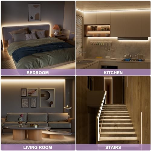 Tira de LED MIWISE COB 4000K Blanco cálido 6.1m Dimmable miniatura 6