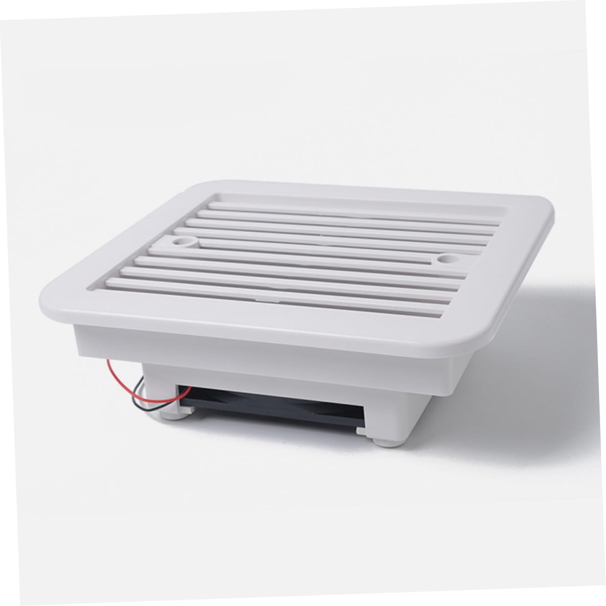 12v 8-inch Rv Roof Vent Fan with Blades, Silent Bathroom Exhaust Fan for Camper Ventilation and Air Exchange, Replacement Part for Rv Roof Bathroom Ventilation