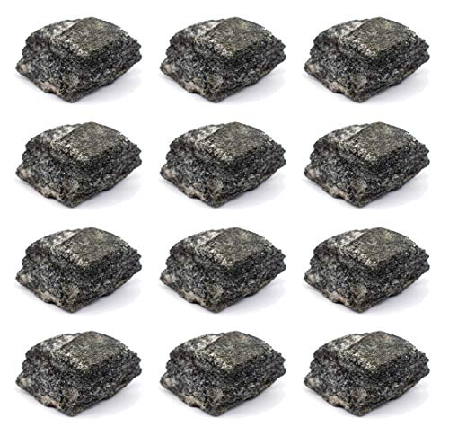 EISCO 12PK Raw Biotite Gneiss, Metamorphic Rock Specimens - Approx. 1