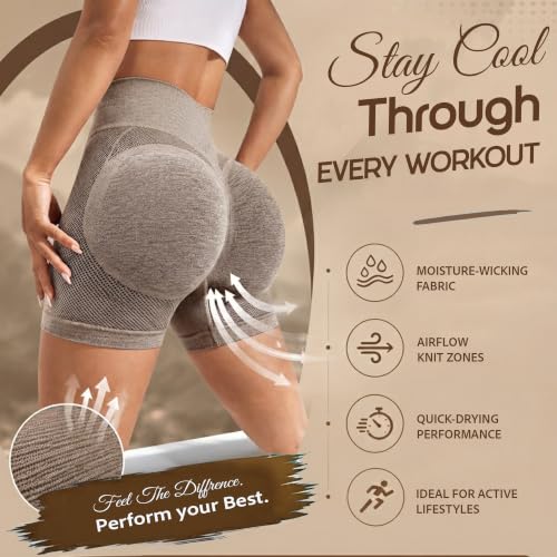Image of Shoppy Villa Women's Yoga Shorts Spandex|Shapewear Shorts for Women |High Waisted Booty Scrunch Shorts| Workout Shorts for Women