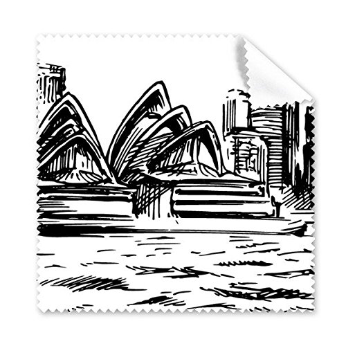 Tissu lunettes chiffon de nettoyage Sydney Opera House microfibre 5x