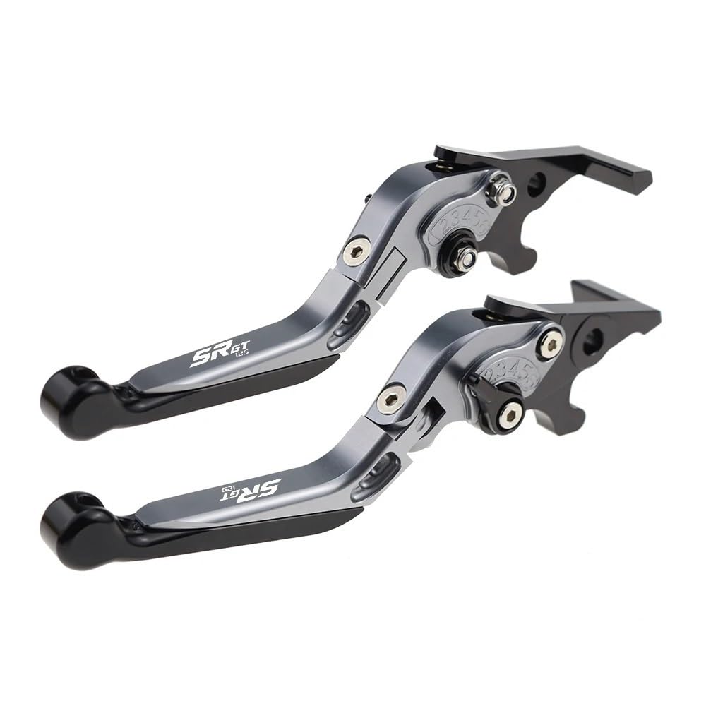 Beqlxta Color3 Brake Clutch Adjustable Lever​ For Sr Gt125 2022 Clutch Levers For Gt 125 2021-2023 Folding Extendable Brake Handles Street Grips Handle And Ends Handlebar Grip(Color3)