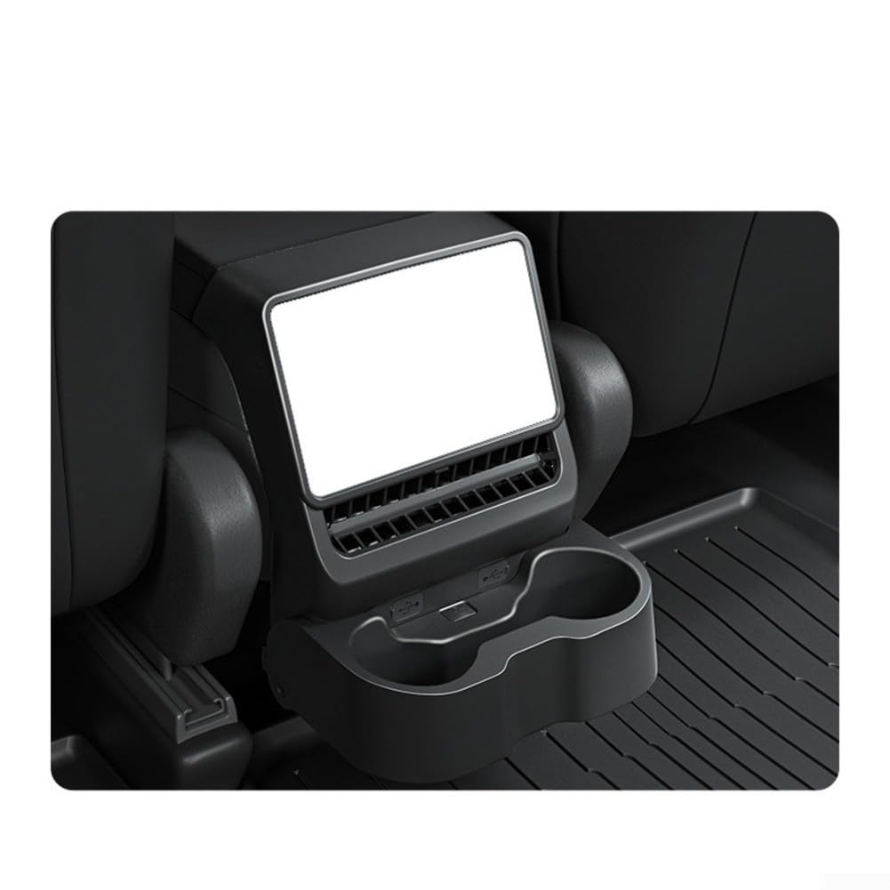 para soporte Bebidas Consola Central para tesla Y 2025 Negro