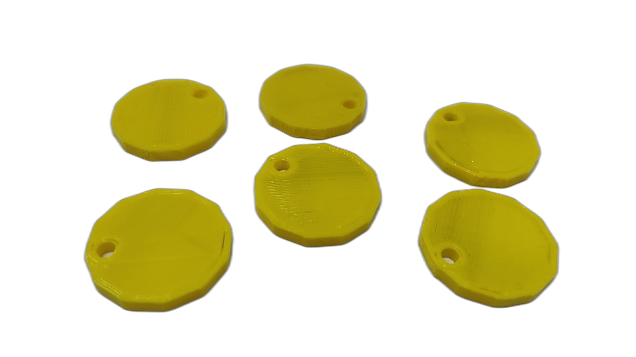 eTech4Us 200 Pack Yellow Trolley Coin Token Removable Supermarket 1 One Pound Shopping Cart Holder - 3D Printed