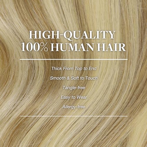 image for GOO GOO Clip in Hair Extensions Real Human Hair, Remy Human Hair Exten
