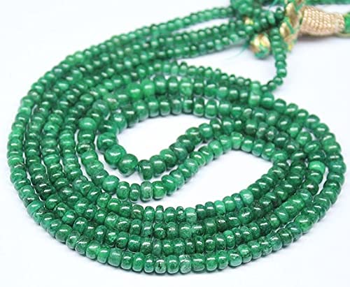 Émeraude de Zambie en perles lisses pour créer vos colliers et bracelets d'été élégants