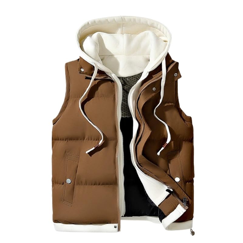 Unisex Winter Cotton-Padded Vest for Men Women Teens Loose fit Warm Waistcoat-image-36