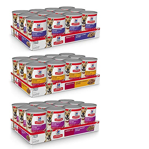 Hill’s Science Weight-reduction plan Moist Canine Meals Selection Pack, Grownup 1-6, Hen & Beef Entrées, 12.5 oz. Cans, 3 12-Packs Hill’s Science Weight-reduction plan Moist Canine Meals Selection Pack, Grownup 1-6, Hen & Beef Entrées, 12.5 oz. Cans, 3 12-Packs