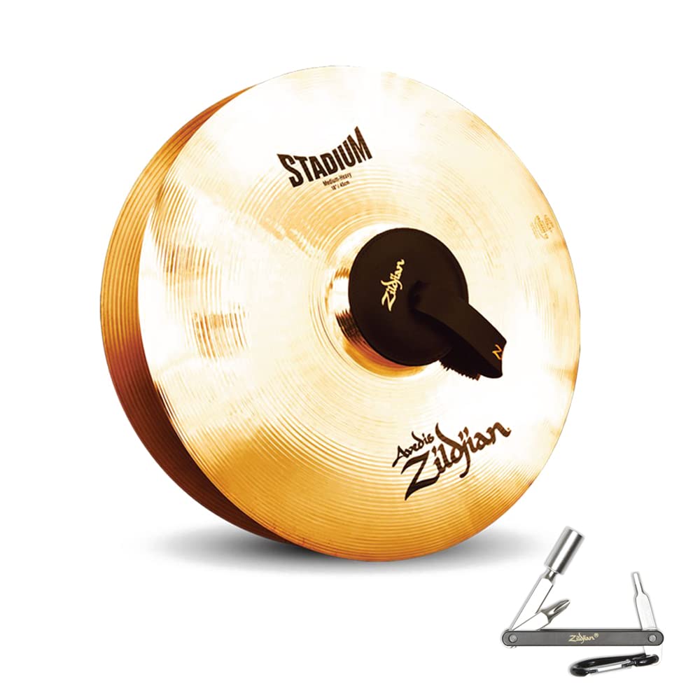 ZILDJIAN A0496 18" STADIUM SERIES MEDIUM HEAVY SINGLE CYMBAL WITH BRILLIANT With ZKEY