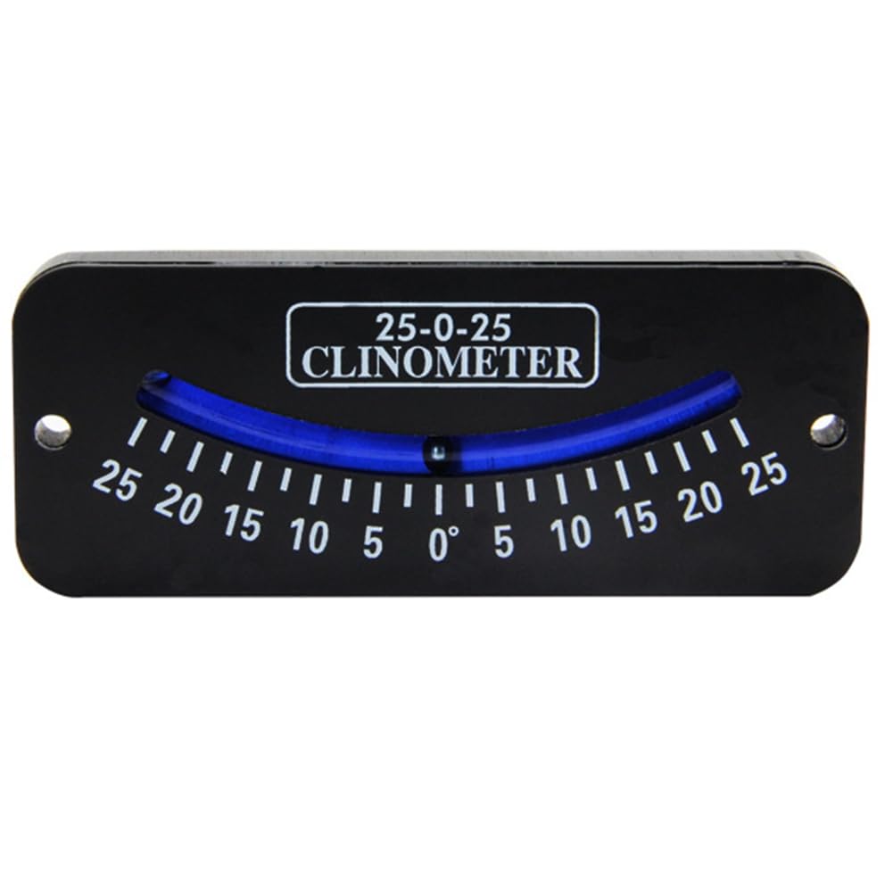 Aundhegrtt As Shown Trail Inclinometer For Boats And Sailboats Horizontal Angle Ruler Slope Meter 25-0-25