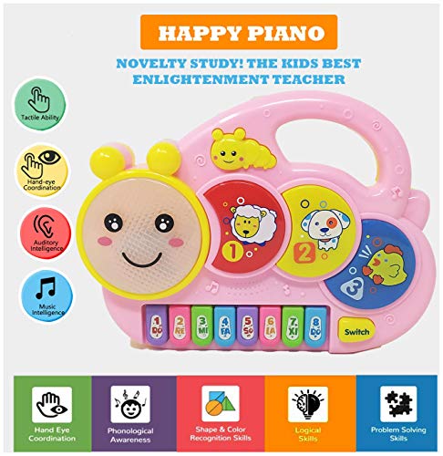 Image of Zest 4 Toyz Baby Musical Piano Toy with Lights & Sound | Kids Keyboard Toy with Animal Buttons & Flashing Lights | Early Learning Educational Toys for Kids Boys Girls Age 3+ (Multicolor)