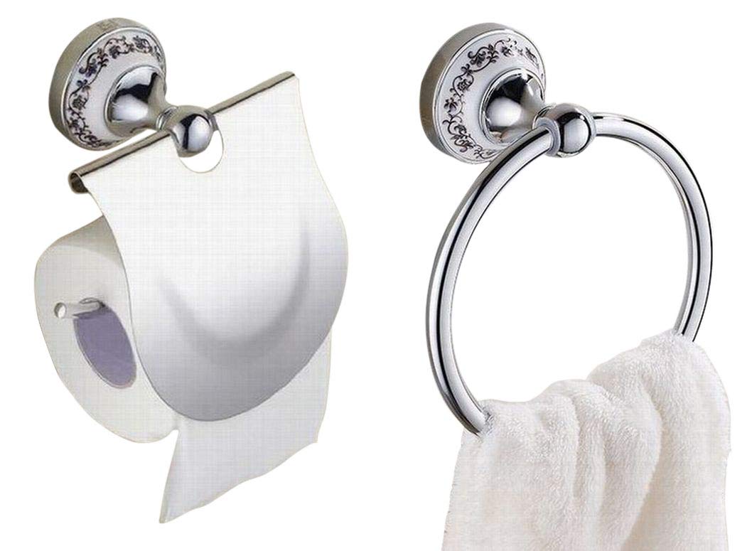 アンティーク トイレットペーパーホルダー タオルハンガー ソープ