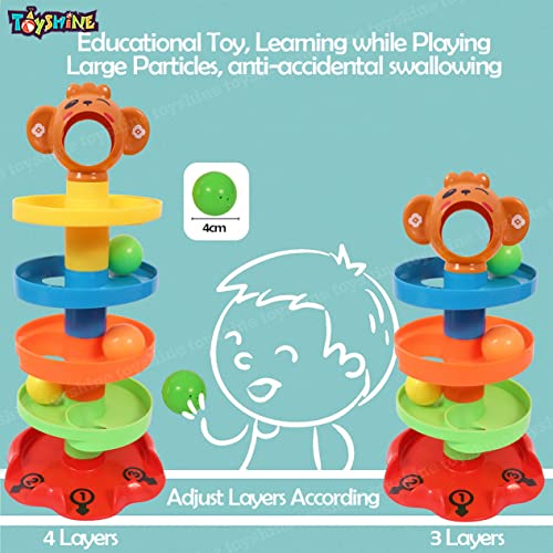 Toyshine-5-Layer-Plastic-Stack-Drop-and-Go-Ball-Drop-and-Roll-Swirling-Tower-Ramp-Development-Educational-Toys-for-Baby-and-Toddler-Multicolour