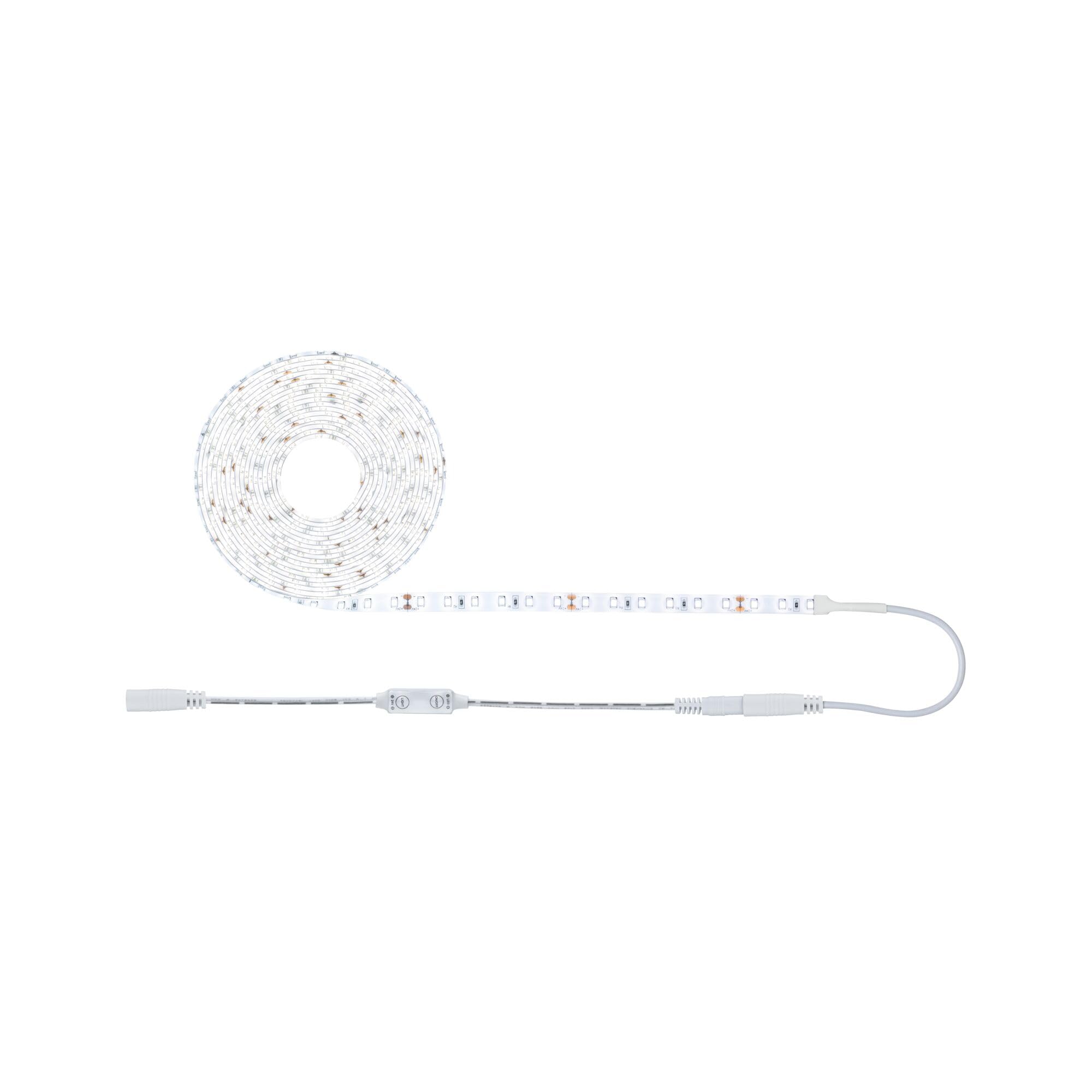 Paulmann 789.60 SimpLED Power Strip Set 5m Neutralweiß 50W beschichtet mit Schnurdimmer 1100lm/m