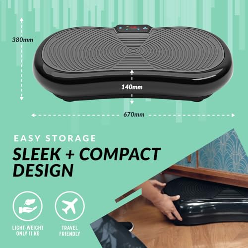 Bluefin Fitness Ultra Slim Power Vibration Plate | Vibro Shaper | 5 Programs + 180 Levels | Bluetooth Speakers | Easy Storage | Sleek UK Design - Image 4