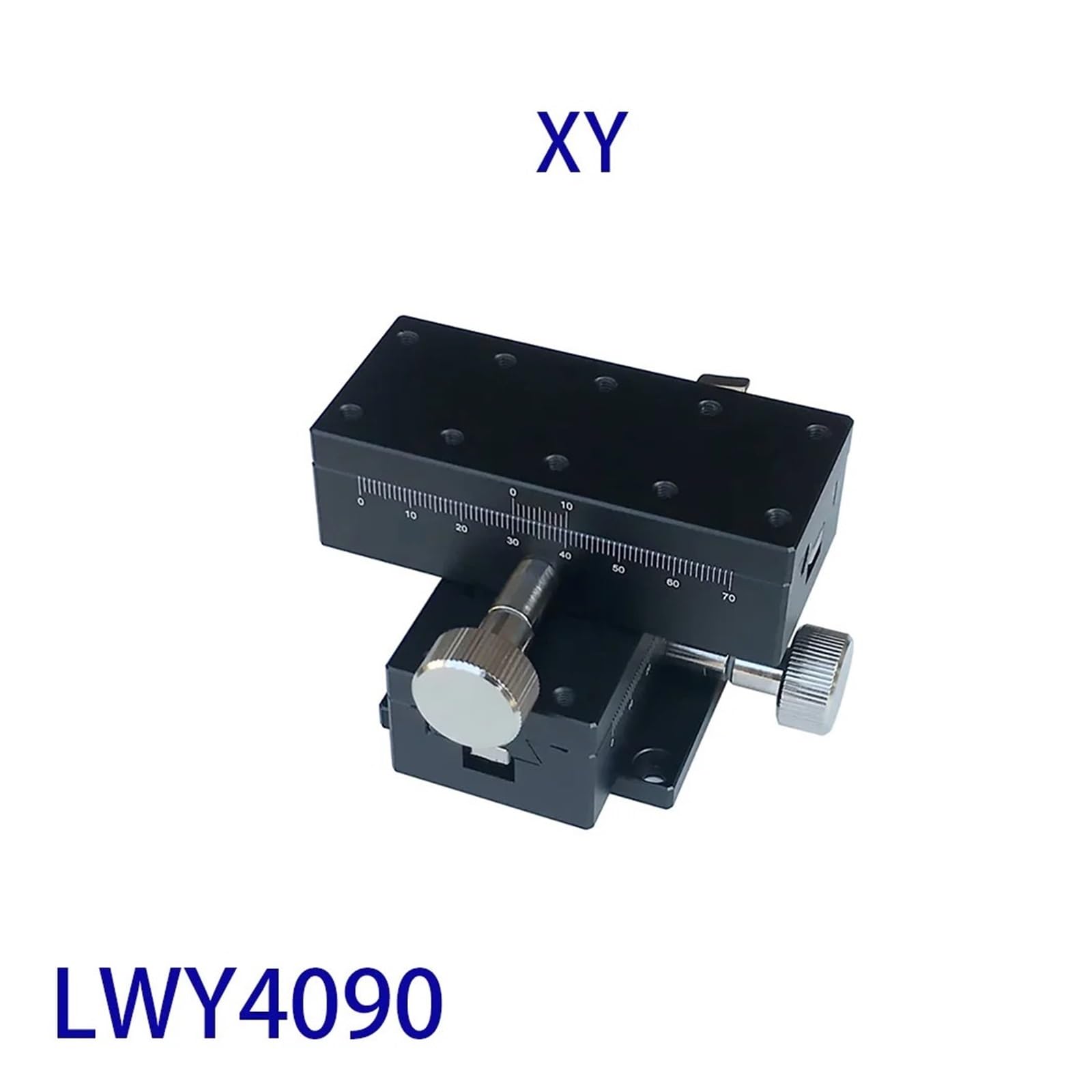 Tavola di posizionamento rotante motorizzata Asse XY LWY4090 40 * 90 mm Scanalatura a coda di rondine Tavolo scorrevole ad alta precisione Piattaforma di cambio manuale Pomello del cambio Regola cur