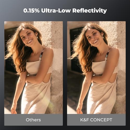K&F CONCEPT Nano-X PRO 82mm Black Diffusion Filter 1/4, Ultra-Low Reflectance, AGC Optical Glass, Brass Frame, 36-Layer Nano Coating, Portrait & Cinematic Mist Effect by K&F CONCEPT - Image 5