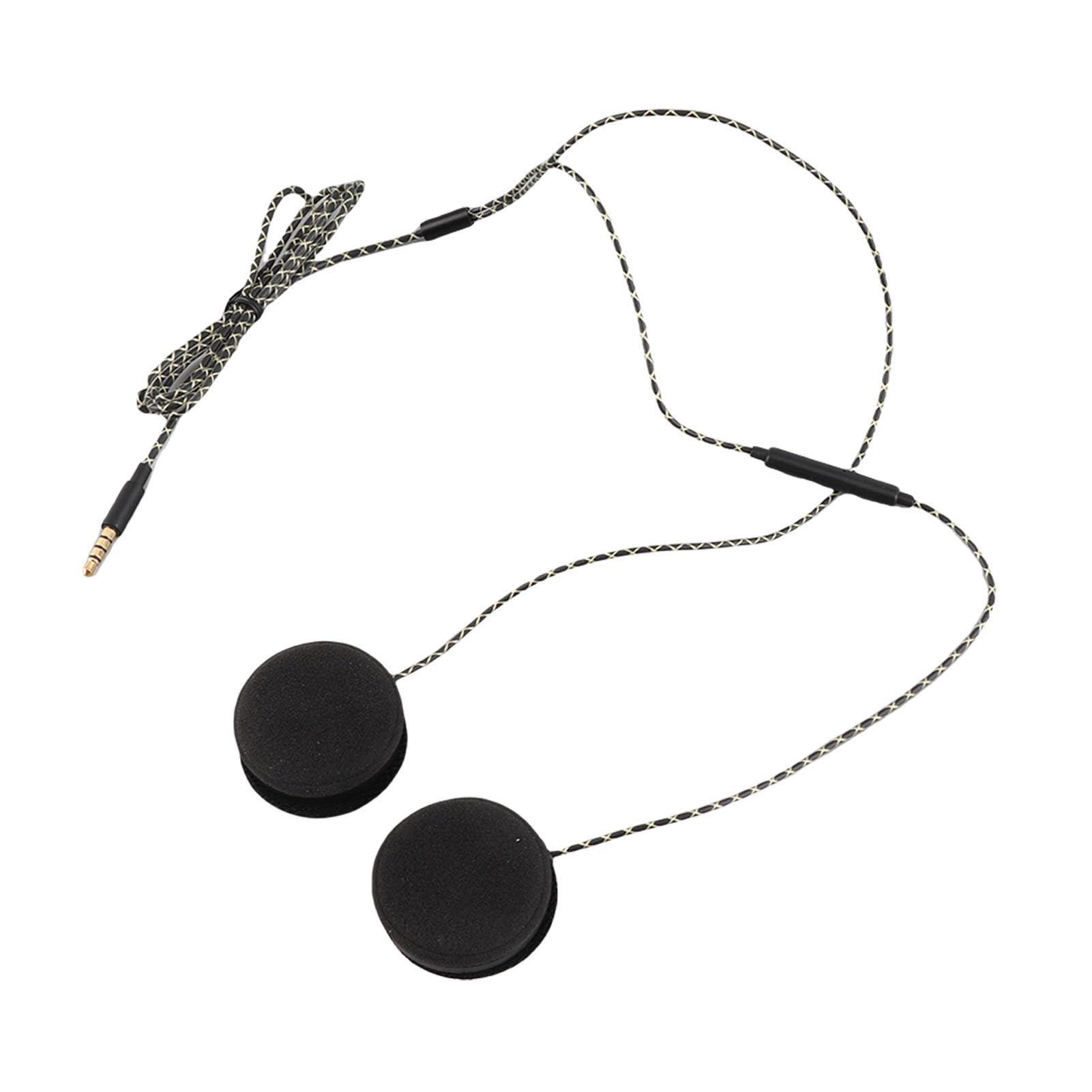 Mono Helmet Speaker - Cuffie per casco moto Cuffie Altoparlanti Supporto chiamata a mani libere Cuffie cablate Casco interfono per motociclette Auricolare Stereo per Ios Android