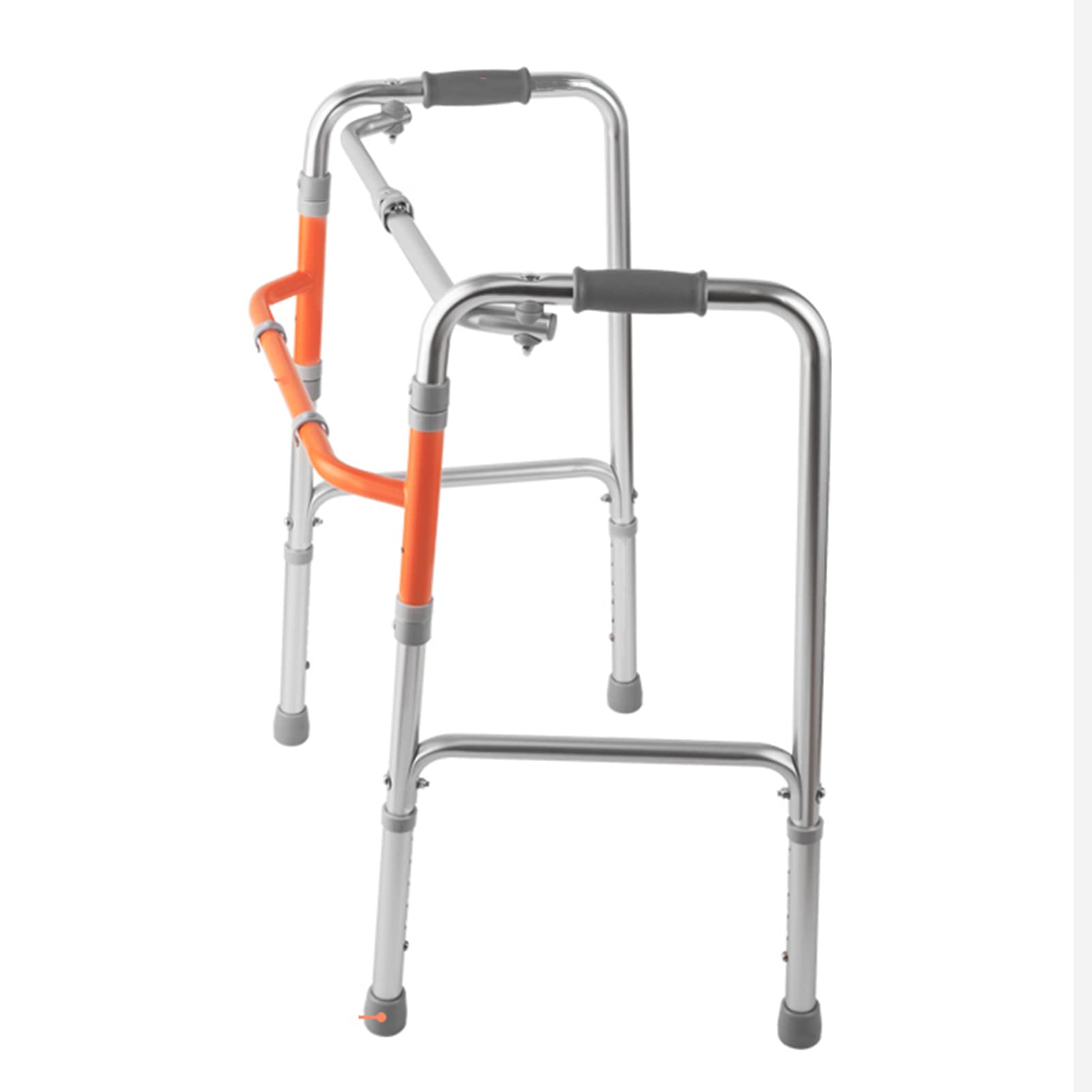 Składana lekka aluminiowa rama do chodzenia Rollator Przedramienia Rollator Chodzik dla osób starszych z antypoślizgowymi nóżkami z PVC i 8-poziomową regulacją wysokości