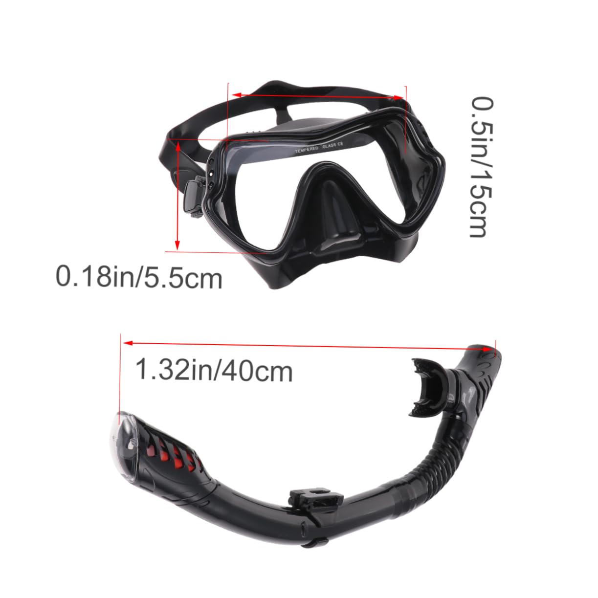KOMBIUDA Diving Mask for Adults Snorkeling Mask Silicone Snorkeling Equipment Set and Kit
