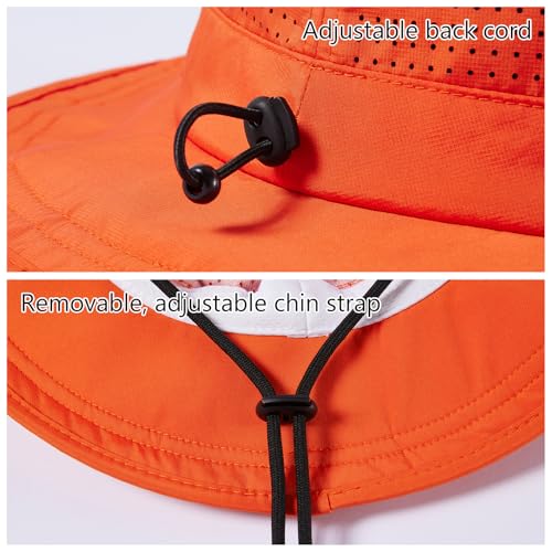 Image of UPF 50+ Bucket Sun Hat with Laser Perforated Mesh Cooling Adjustable Breathable Lightweight for Outdoor Men Women