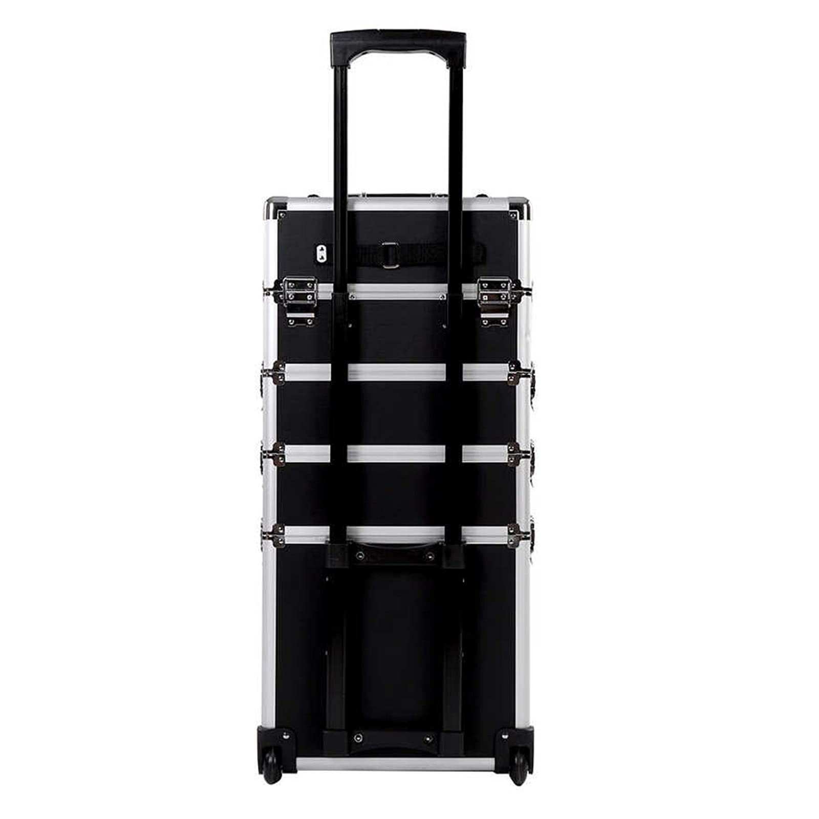 Przybornik Przenośna skrzynka narzędziowa z kołami Uroda Travel Schowek Wózek do przechowywania Wózek wielofunkcyjny Rama aluminiowa Zdejmowana 4 w 1 Toolbox Skrzynia z narzędziami
