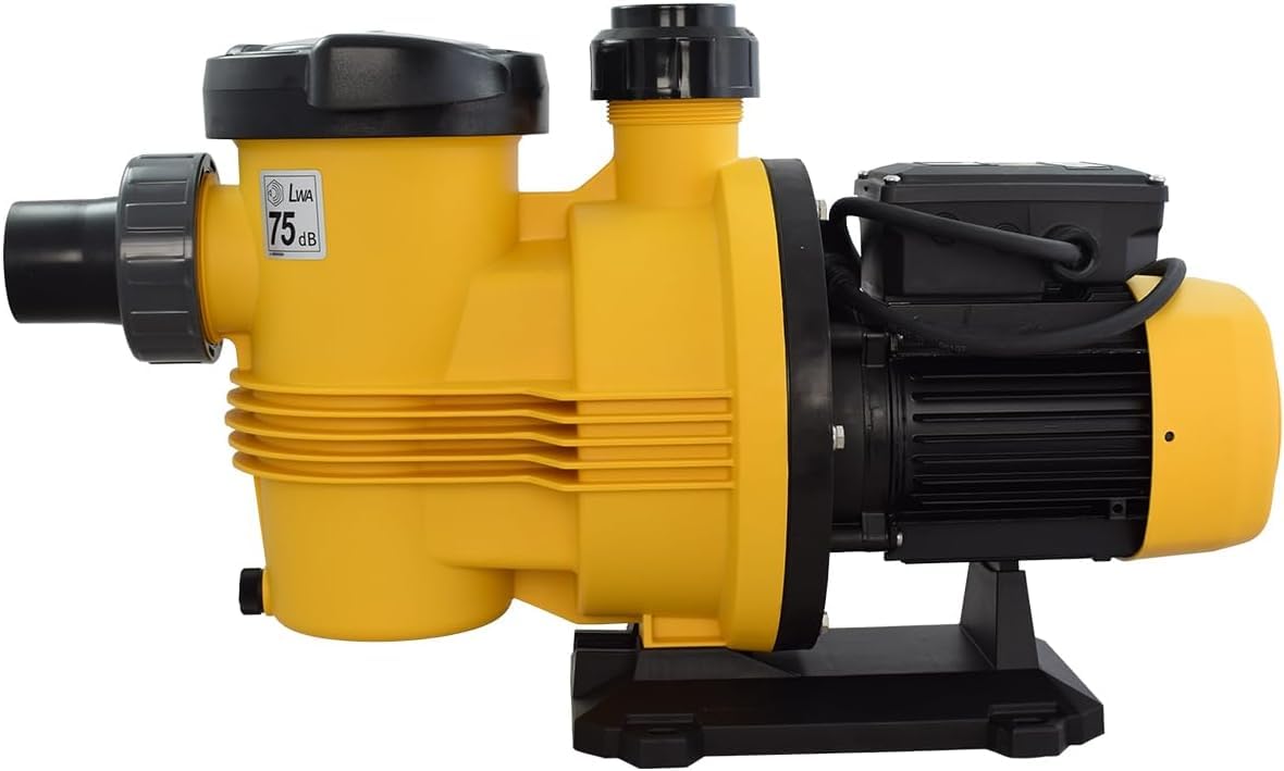 ESPA LEADER Bomba de Piscina SIROCCO 100 18M 750W, 1 HP, para Recirculación y Filtración en Piscinas hasta 125 m³, 22.800 l/h, Silenciosa (70 dB), Compatible con Agua Salada, Conexión 63/50 mm