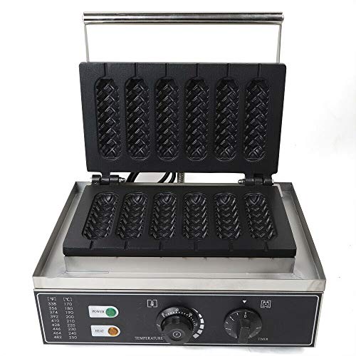 Gofrera profesional eléctrica 1500 W, antiadherente, multifunción, máquina de gofrera comercial...