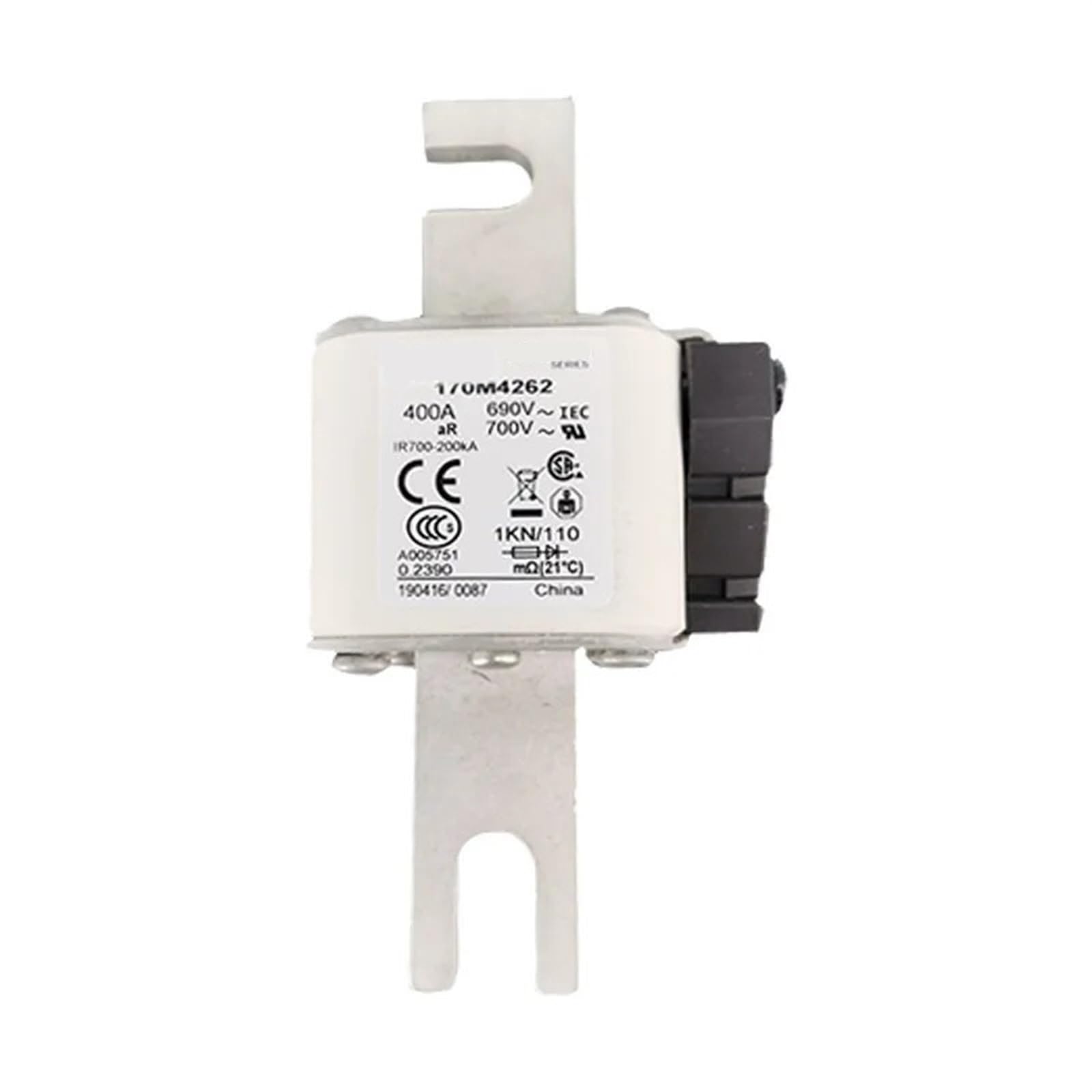 Fusible 170M4262 et 170M4263 pour protection de puissance industrielle