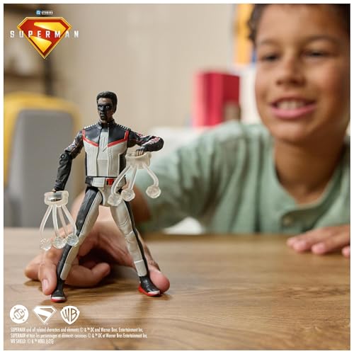 DC Comics - Figurine Mr Terrific 15 Cm - Figurine Articulée Issue du Film Superman - Super Héros Et Super Vilain - Jouet À Collectionner - Cadeau Enfant - Jouet Enfant 4 Ans Et +